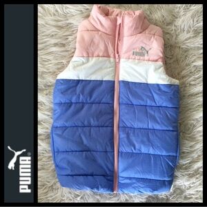 Puma Girl’s Colorblock Puffer Vest